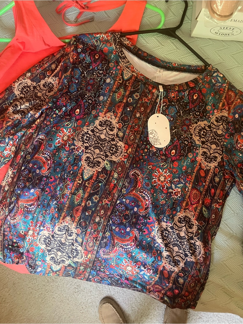 Women's Multicolor Paisley Print Blouse